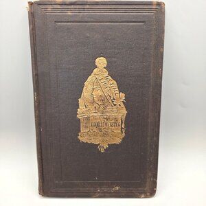 1853 Daniel Webster Obituary Hardcover Book 19th Century Gold Embossed Cover